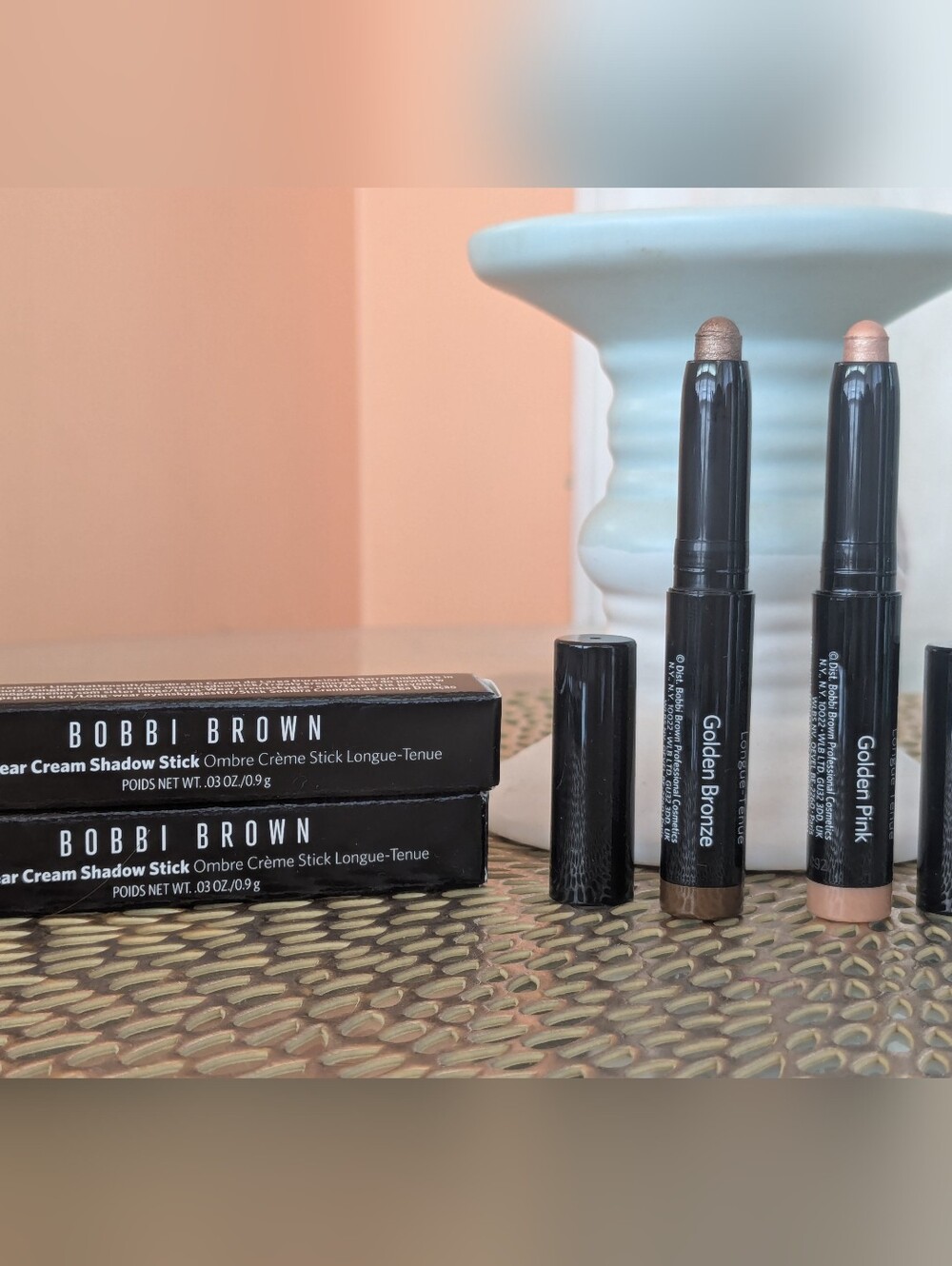 Bobbi Brown Wear Cream Shadow Stick - Golden Bronze & Golden Pink